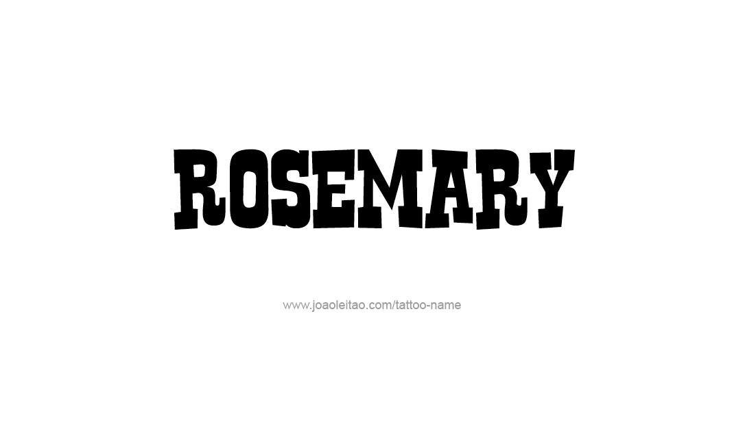 Tattoo Design Name Rosemary  