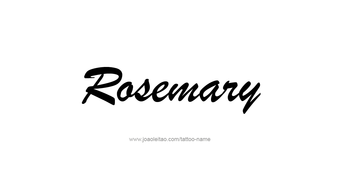 Tattoo Design Name Rosemary  