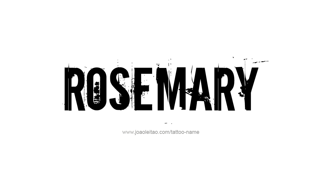 Tattoo Design Name Rosemary  