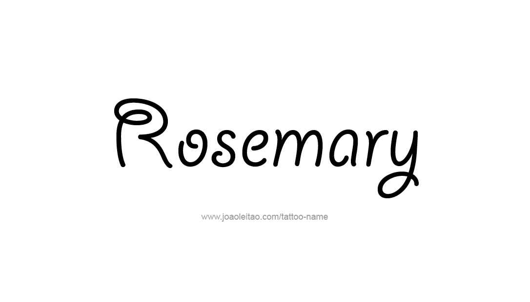 Tattoo Design Name Rosemary  