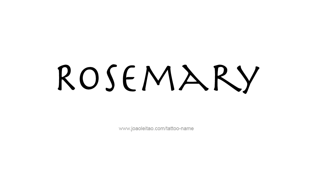 Tattoo Design Name Rosemary  