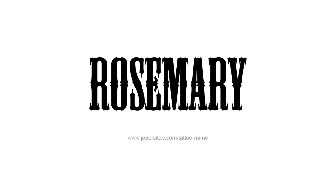 Tattoo Design Name Rosemary  