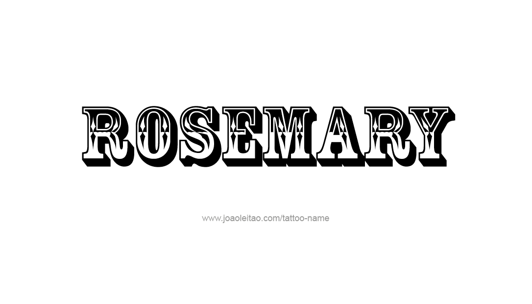 Tattoo Design Name Rosemary  