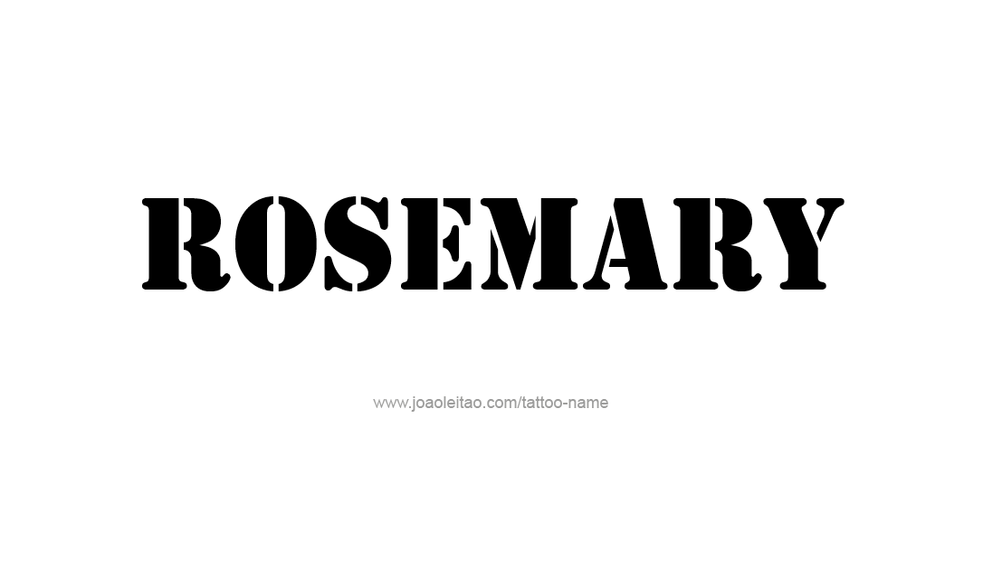 Tattoo Design Name Rosemary  