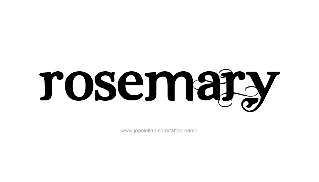 Tattoo Design Name Rosemary  