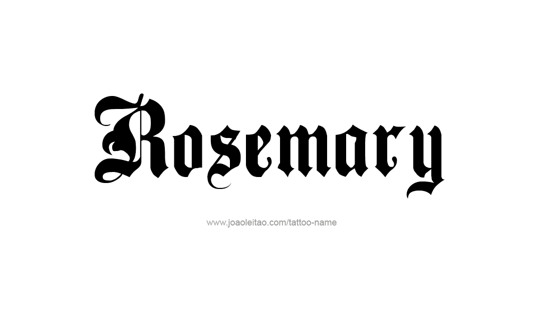 Tattoo Design Name Rosemary  