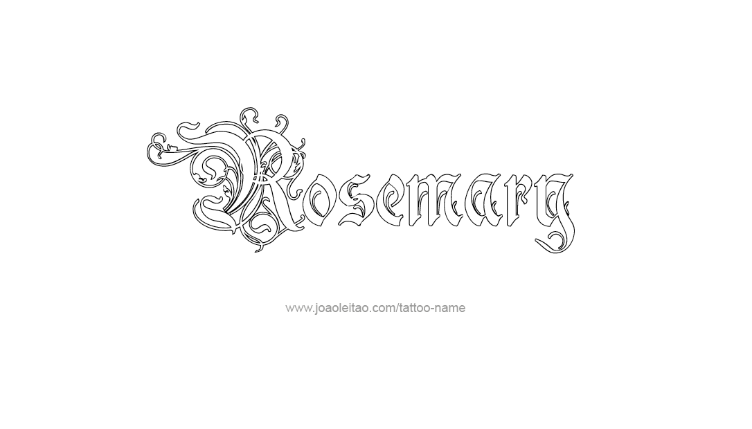 Tattoo Design Name Rosemary  