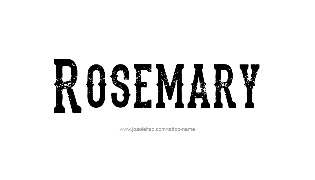 Tattoo Design Name Rosemary  