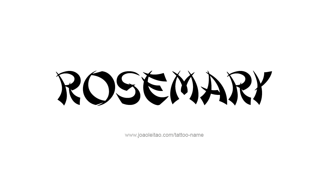 Tattoo Design Name Rosemary