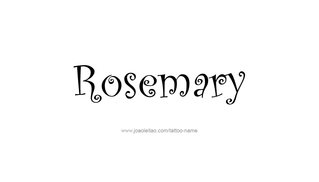 Tattoo Design Name Rosemary  