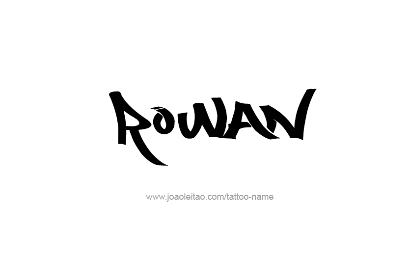 Tattoo Design Name Rowan  