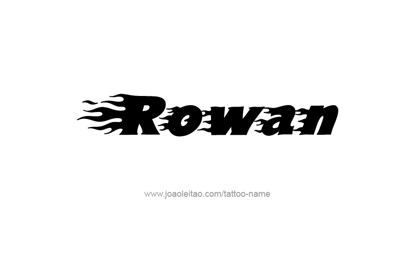 Tattoo Design Name Rowan  