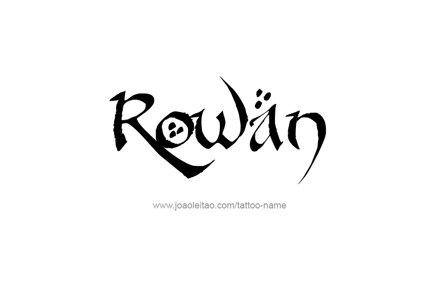 Tattoo Design Name Rowan  