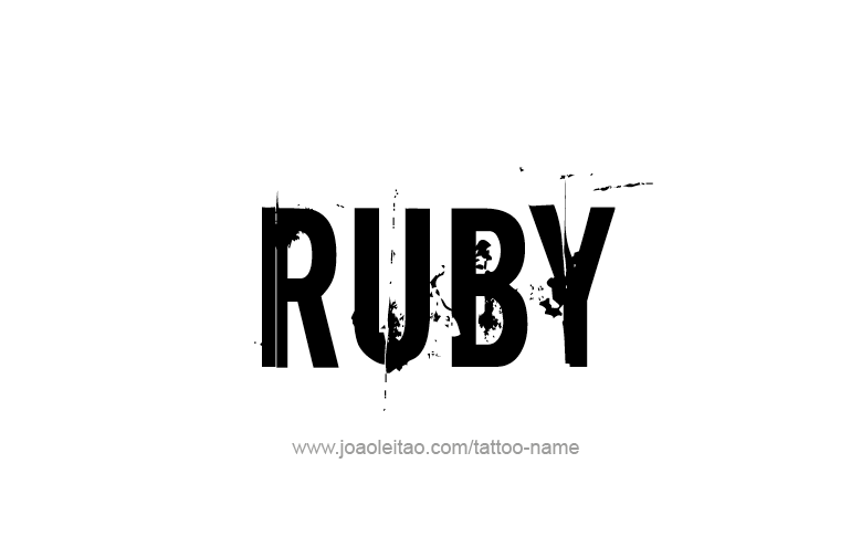 Tattoo Design Name Ruby  