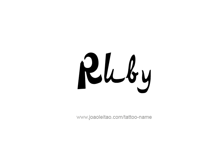 Tattoo Design Name Ruby  