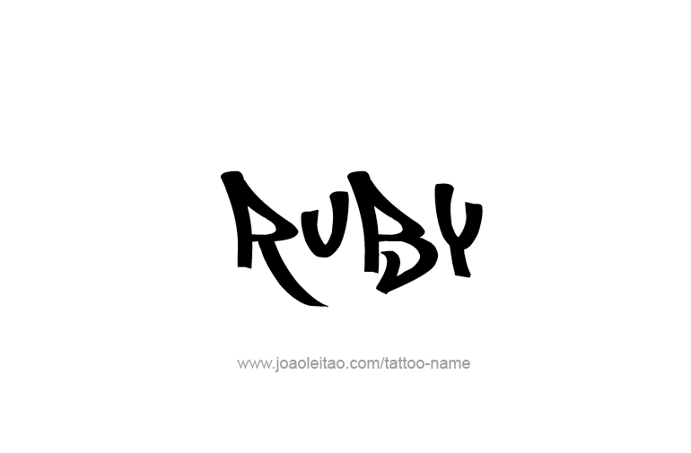 Tattoo Design Name Ruby  