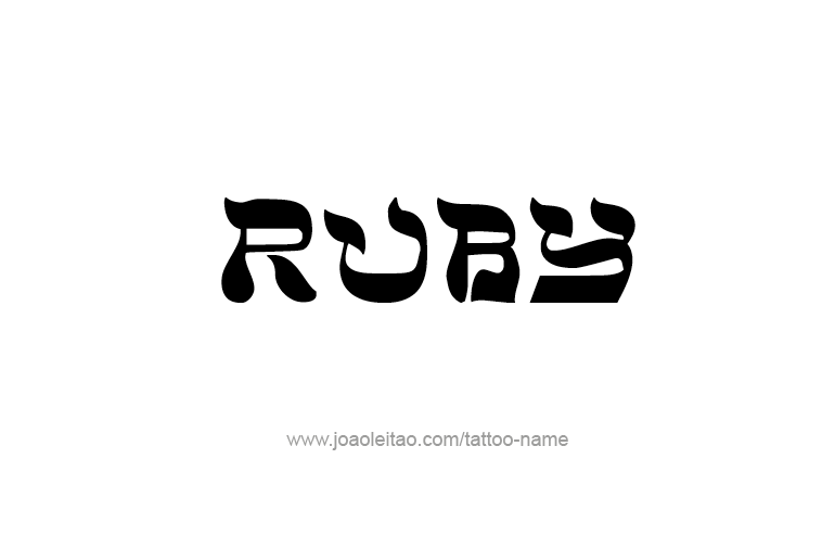 Tattoo Design Name Ruby  