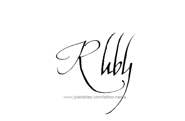 Tattoo Design Name Ruby  