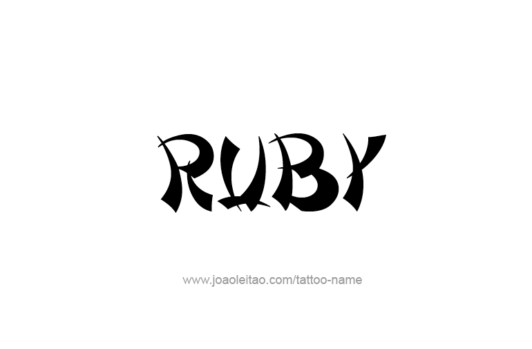 Tattoo Design Name Ruby