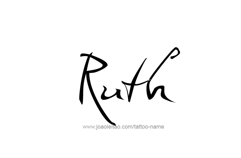 Tattoo Design Name Ruth  