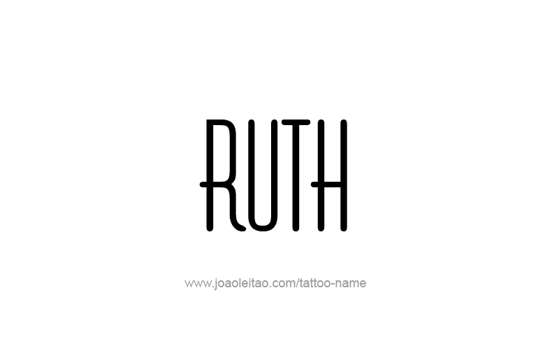 Tattoo Design Name Ruth  