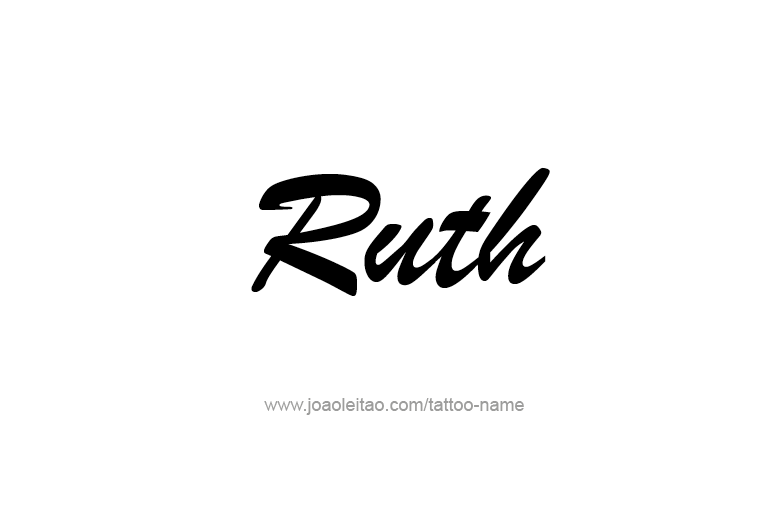 Tattoo Design Name Ruth  