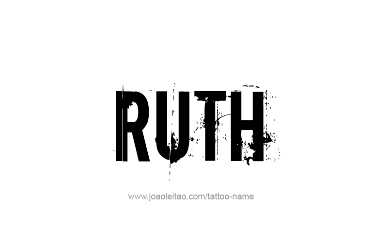 Tattoo Design Name Ruth  