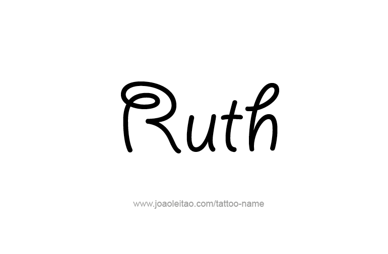 Tattoo Design Name Ruth  