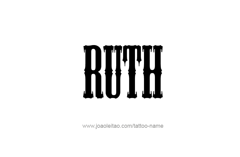 Tattoo Design Name Ruth  