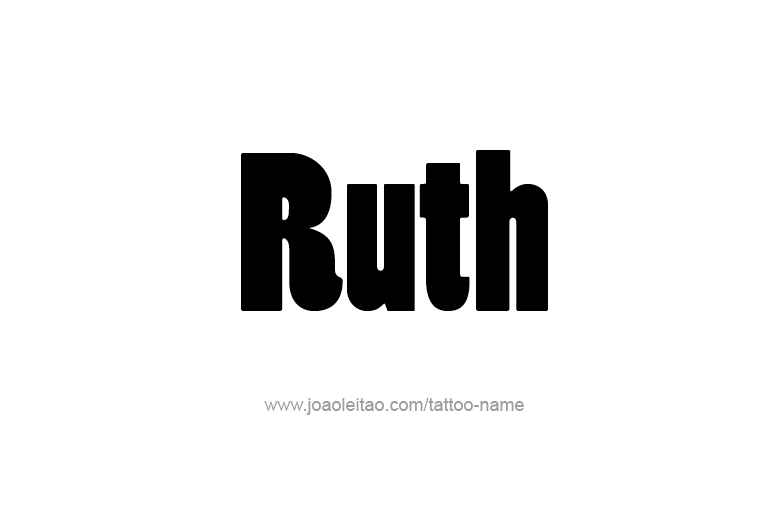 Tattoo Design Name Ruth  