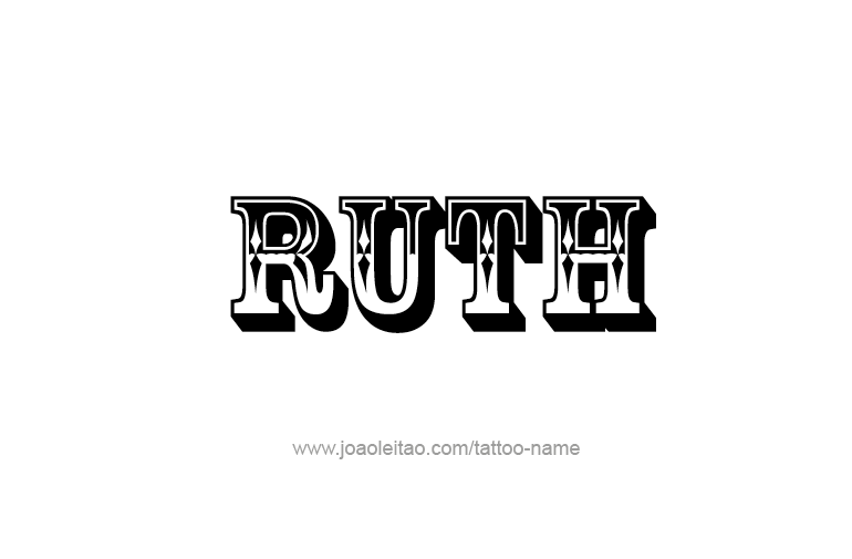 Tattoo Design Name Ruth  