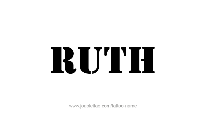 Tattoo Design Name Ruth  