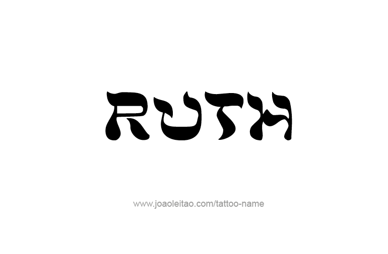 Tattoo Design Name Ruth  