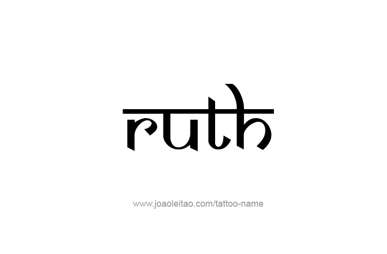 Tattoo Design Name Ruth  