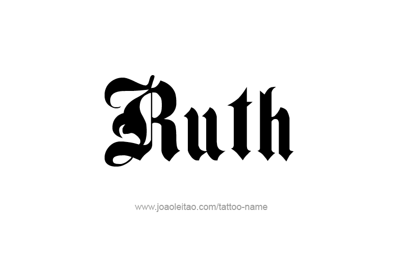 Tattoo Design Name Ruth  