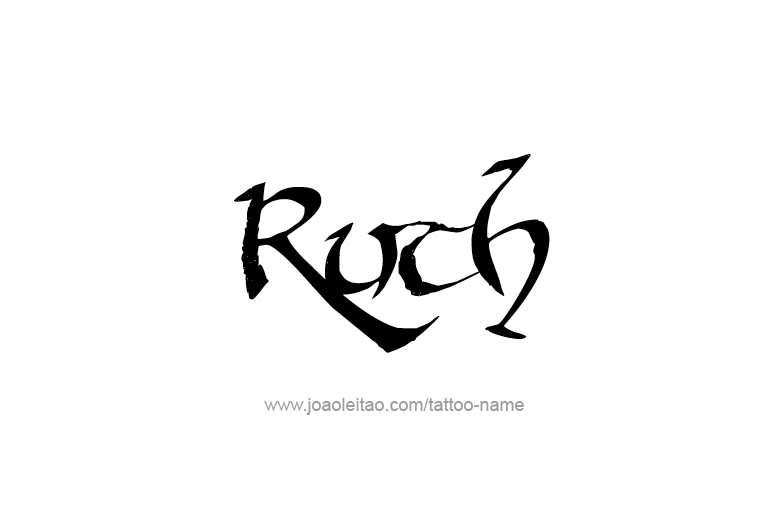 Tattoo Design Name Ruth  