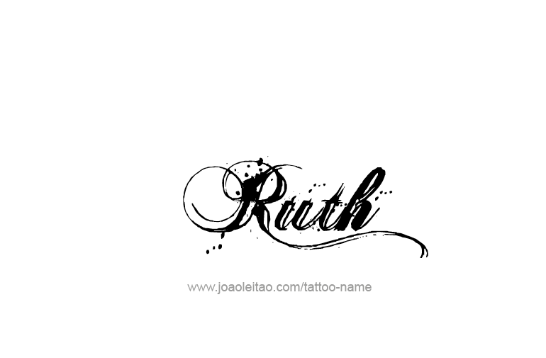 Tattoo Design Name Ruth  