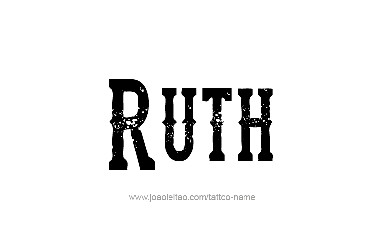 Tattoo Design Name Ruth  