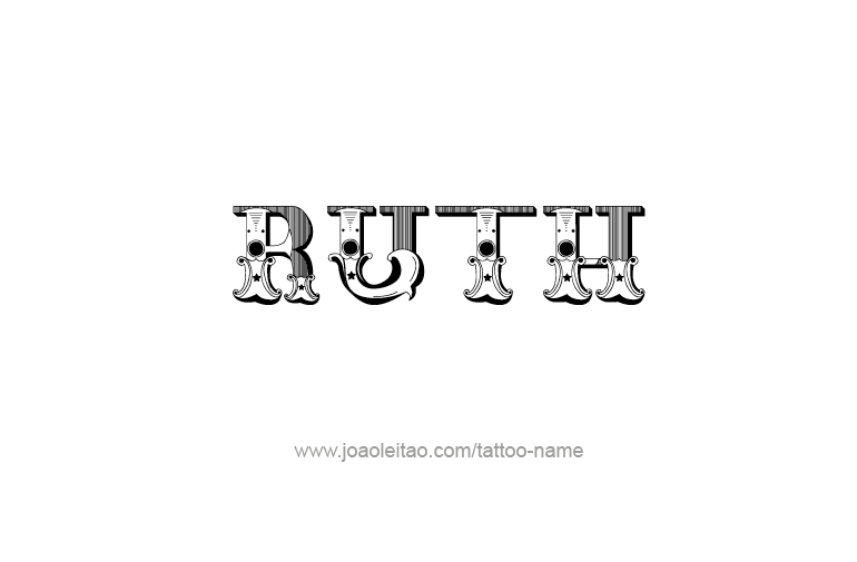 Tattoo Design Name Ruth  