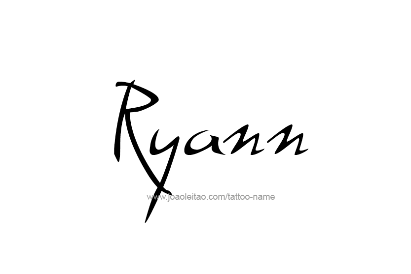 Tattoo Design Name Ryann  