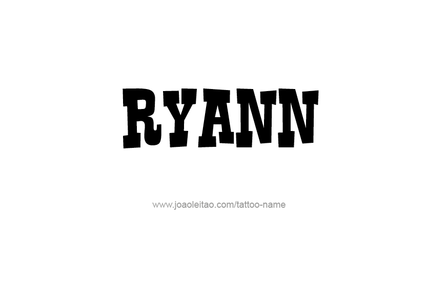 Tattoo Design Name Ryann  