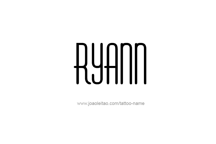 Tattoo Design Name Ryann  