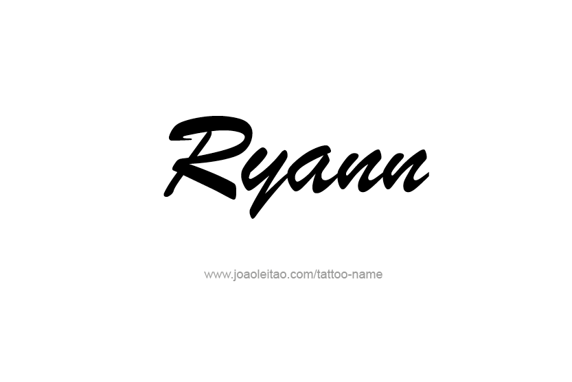 Tattoo Design Name Ryann  