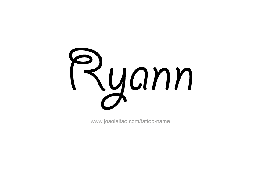 Tattoo Design Name Ryann  