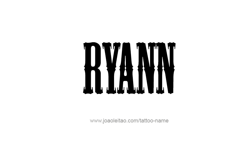 Tattoo Design Name Ryann  