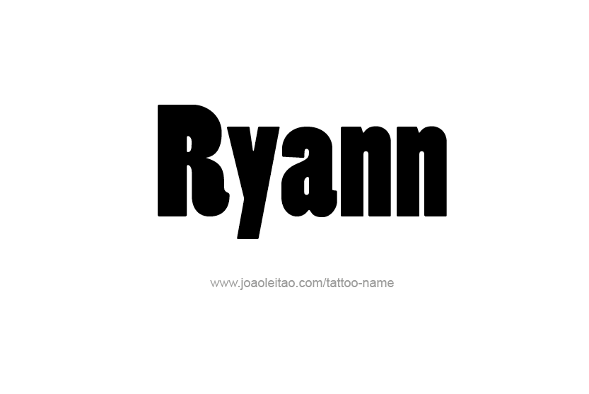 Tattoo Design Name Ryann  