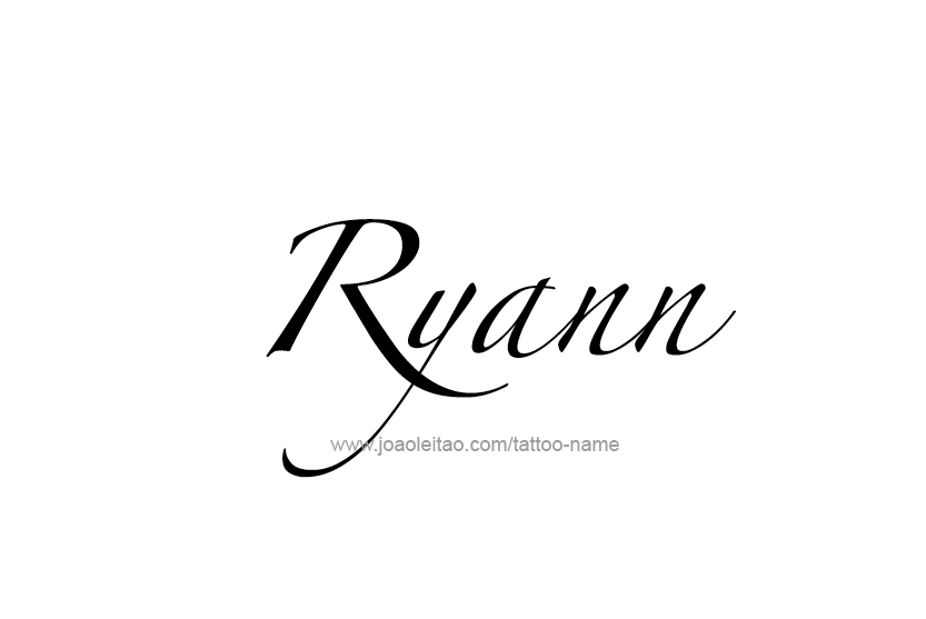 Tattoo Design Name Ryann  