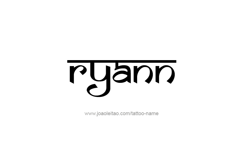 Tattoo Design Name Ryann  