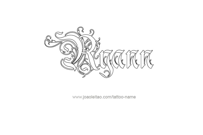 Tattoo Design Name Ryann  