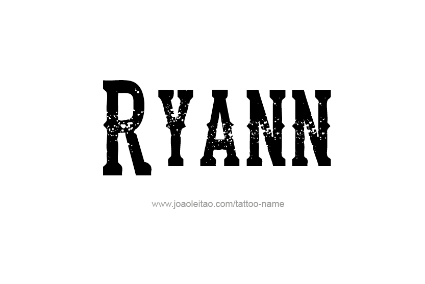 Tattoo Design Name Ryann  